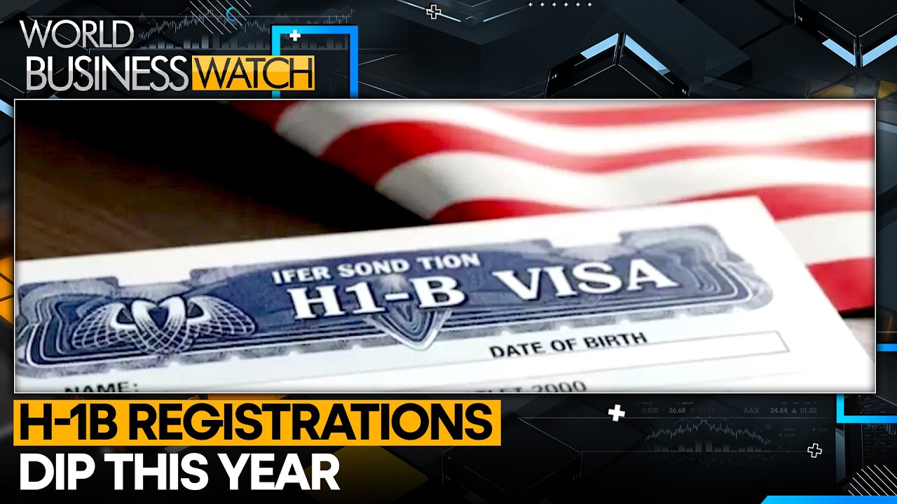 Why H-1B Visa Applications Are Falling? | World Business Watch | WION