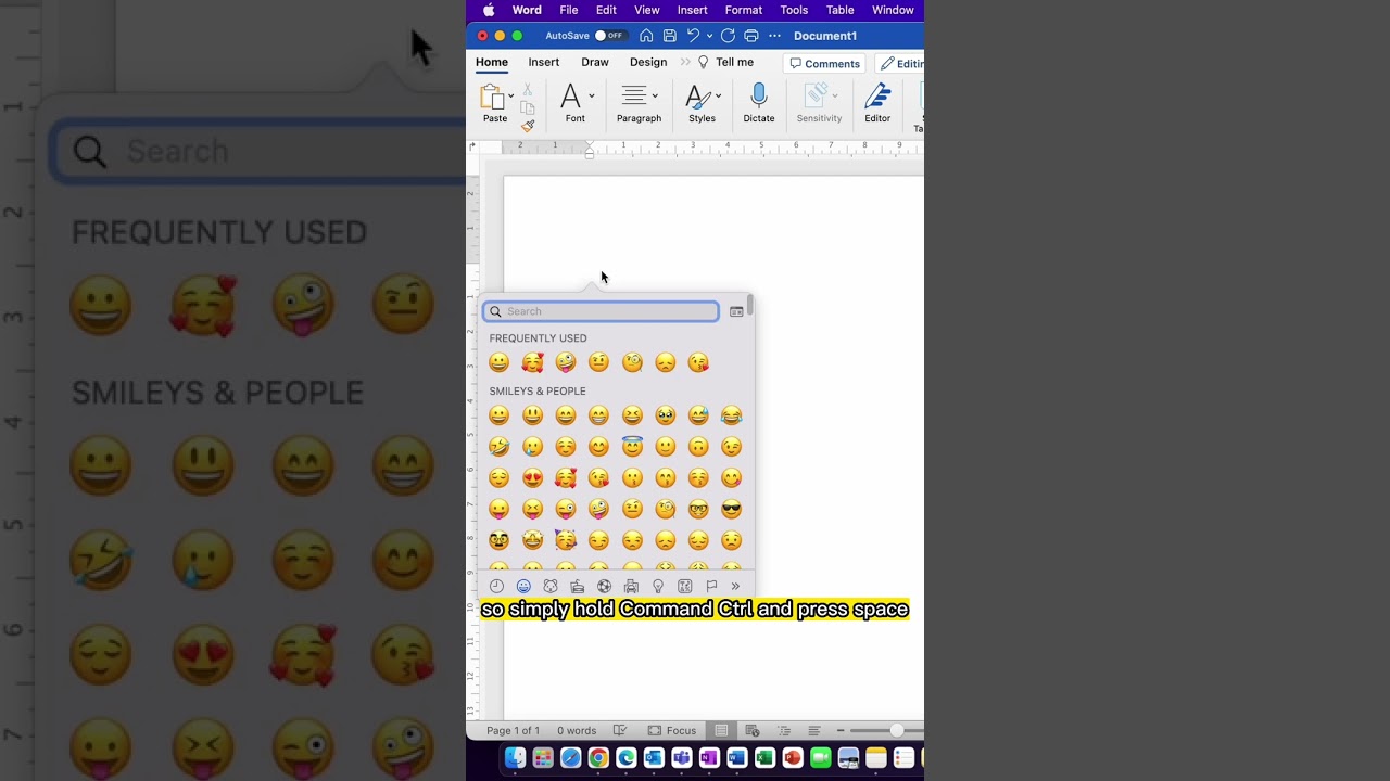 Как добавить эмодзи на Mac
