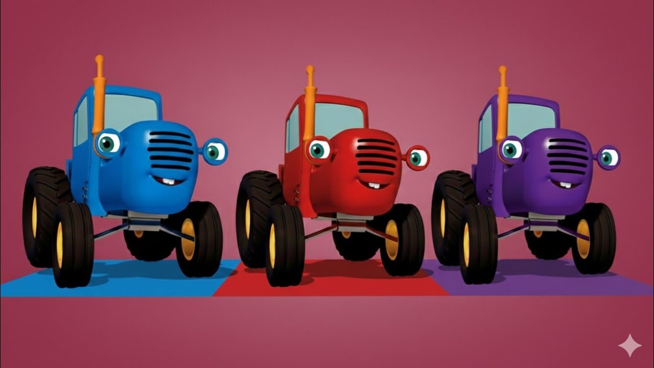 Pink Tractor vs Yellow Tractor  | Rain After Sunshine | Farm Cartoon Adventure for Kids