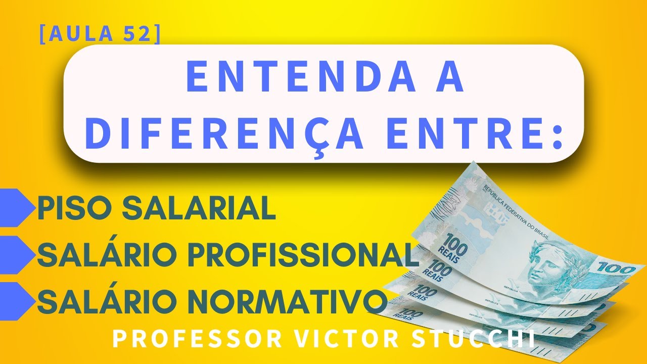 Qual a diferença entre piso salarial, salário profissional e salário normativo?
