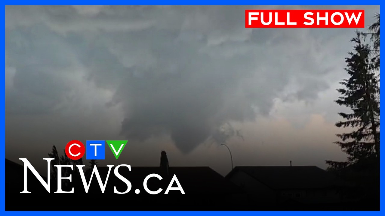 Торнадо пронесся по ферме в Альберте | CTV News Edmonton в 17:00 за 20 июля 2026 г.