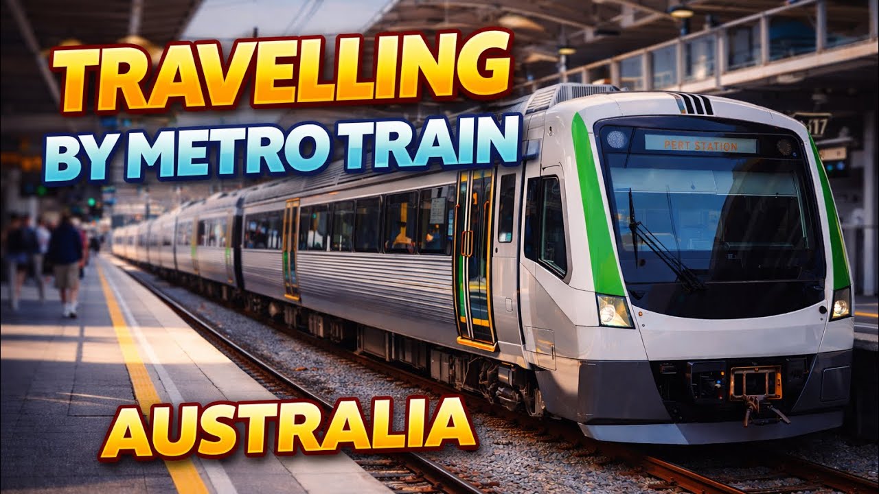 Travelling by Metro train, Perth station to Lakelands station, WA