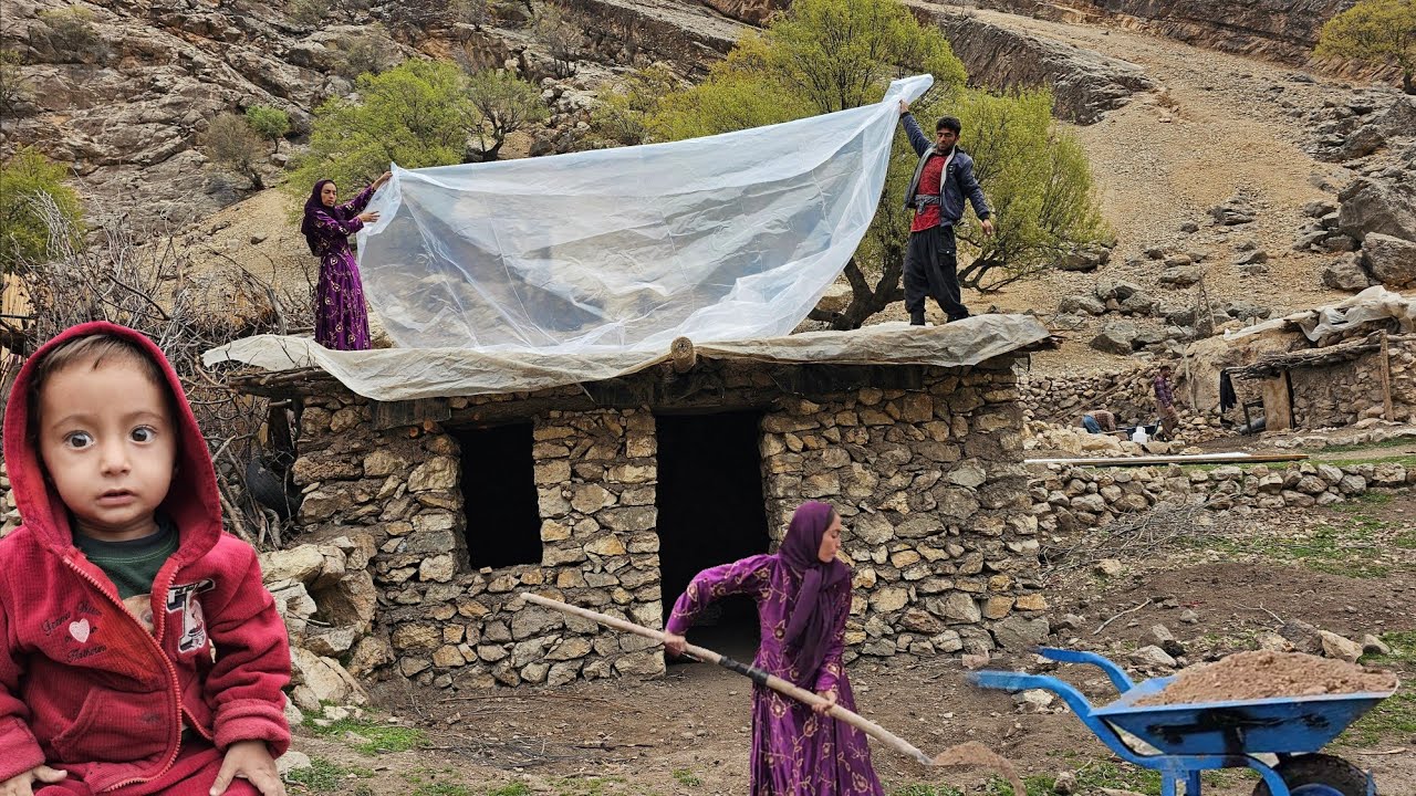 From Mud Roof to Fire Bread | A Real Nomadic Life Day 🏔️🔥