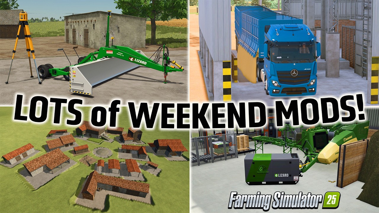 MODS&hellip; ON A SATURDAY??! NEW MODS/UPDATES (REVIEW/GUIDE) FARMING SIMULATOR 25