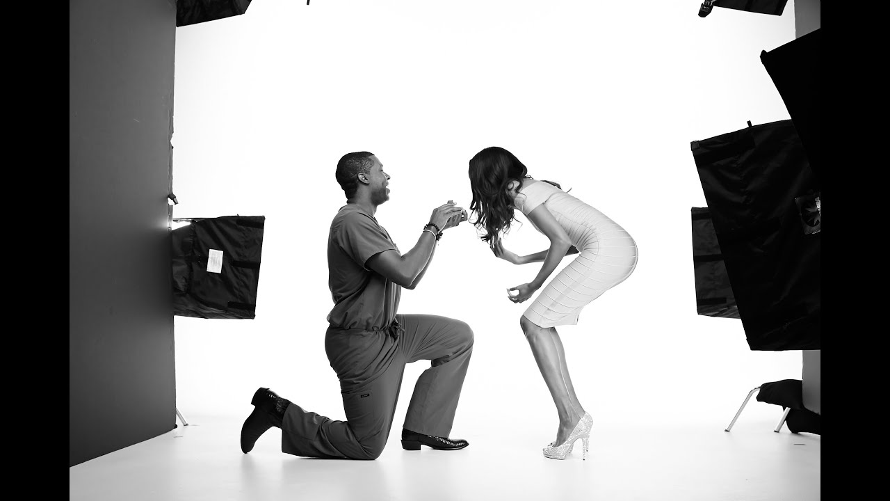 Supermodel Fake Photo Shoot Wedding Proposal