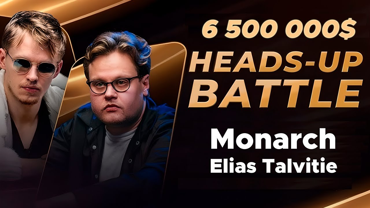 Monarch vs Elias Talvitie: 6 500 000$ TOTAL BUY-IN ALL GAMES! -  Incredible Heads-Up Poker Game!
