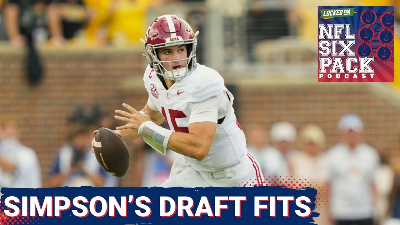 NFL DRAFT QB RANKS: Ty Simpson Landing Spots in First Round