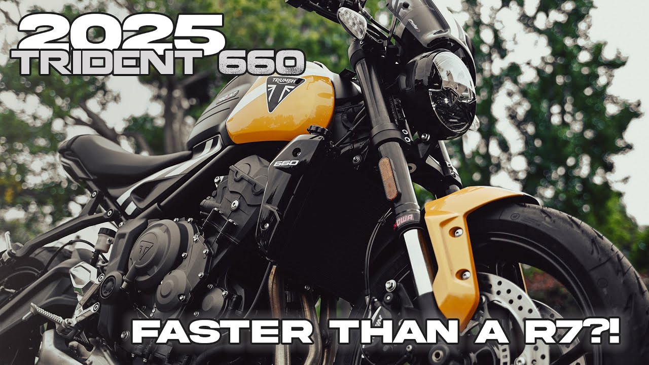 2025 Triumph Trident 660 with BT Moto.. Faster Than a R7?!