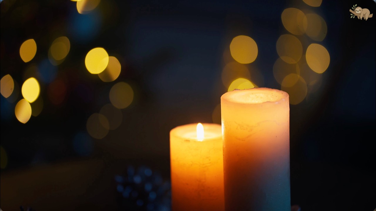 🕯️ Candlelight Silence 🔥 | Calm Candlelight & Room Ambience 4K 10Hours