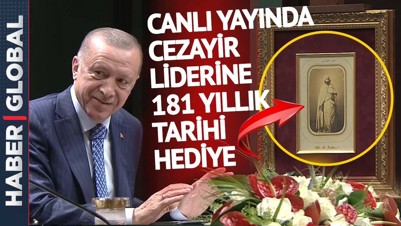 Cumhurbaşkanı Erdoğan'dan Cezayir Cumhurbaşkanı Tebbun'a Tarihi Hediye