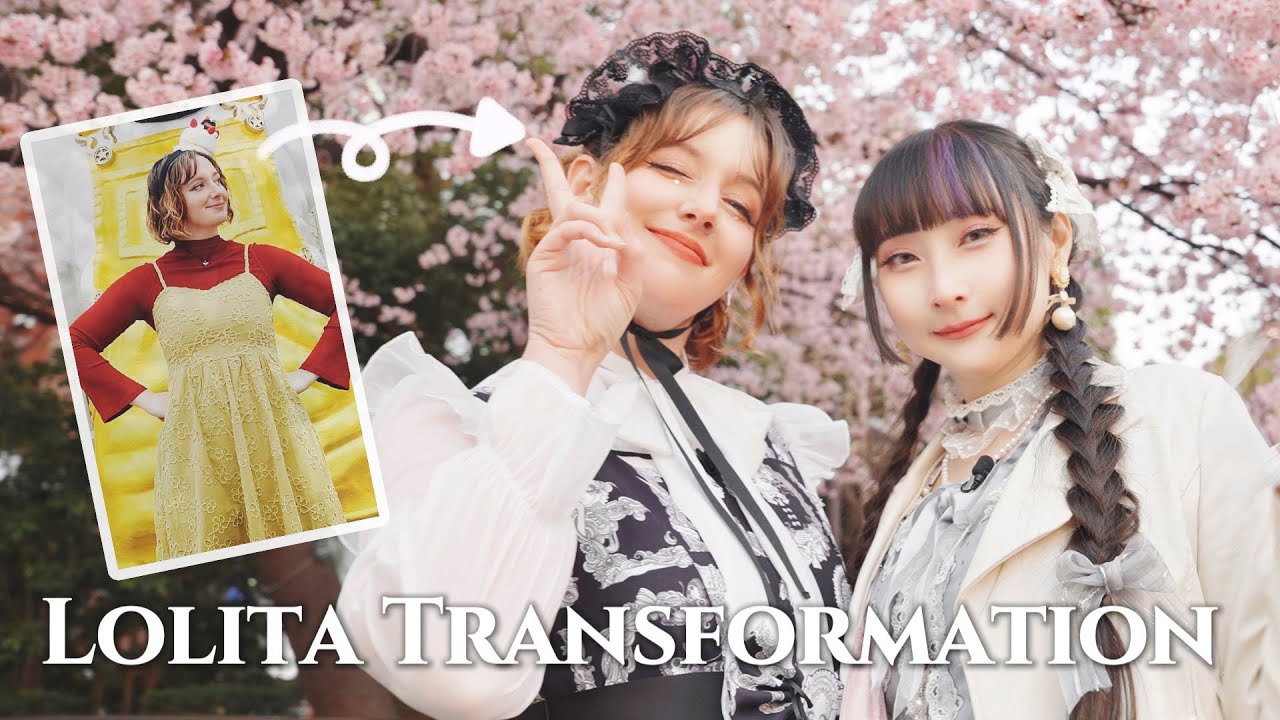 【LOLITA FASHION MAKEOVER】Emma Tokidokitraveler Tries Lolita Fashion! | Japanese Style Transformation
