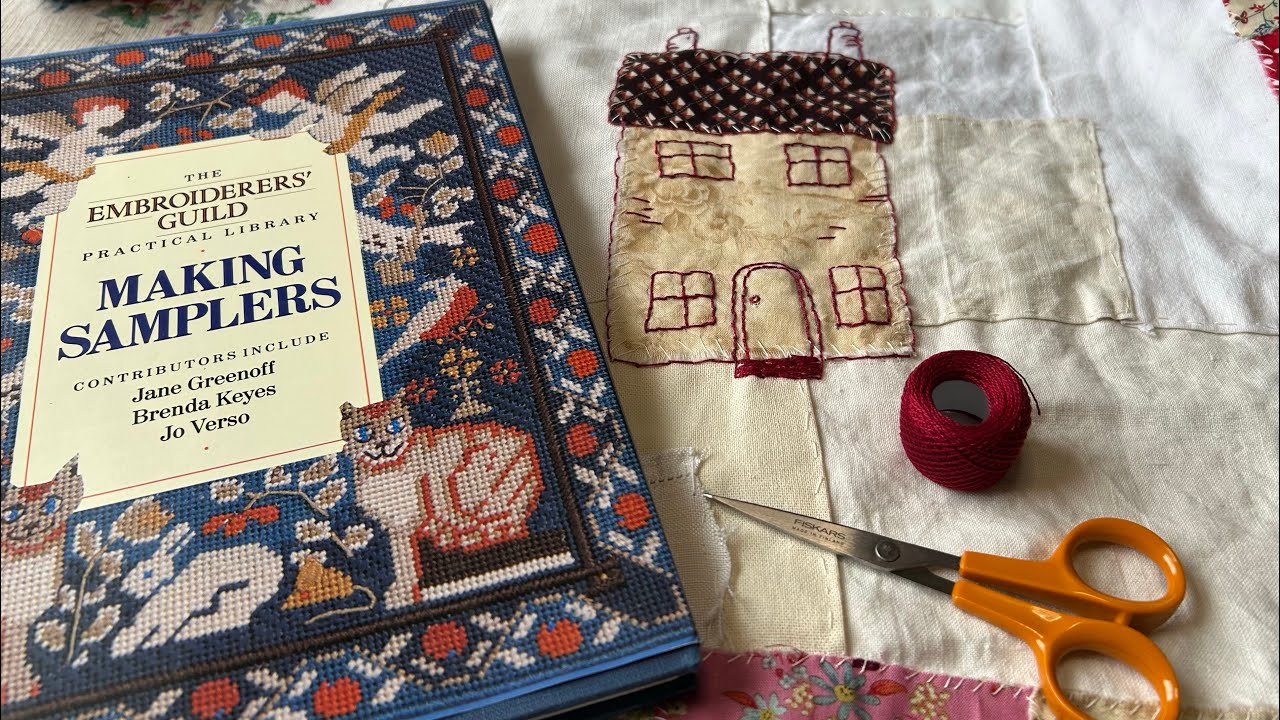 Slow Stitched Sampler - Sew Along project - Dotty Bee Vintage - Part 1