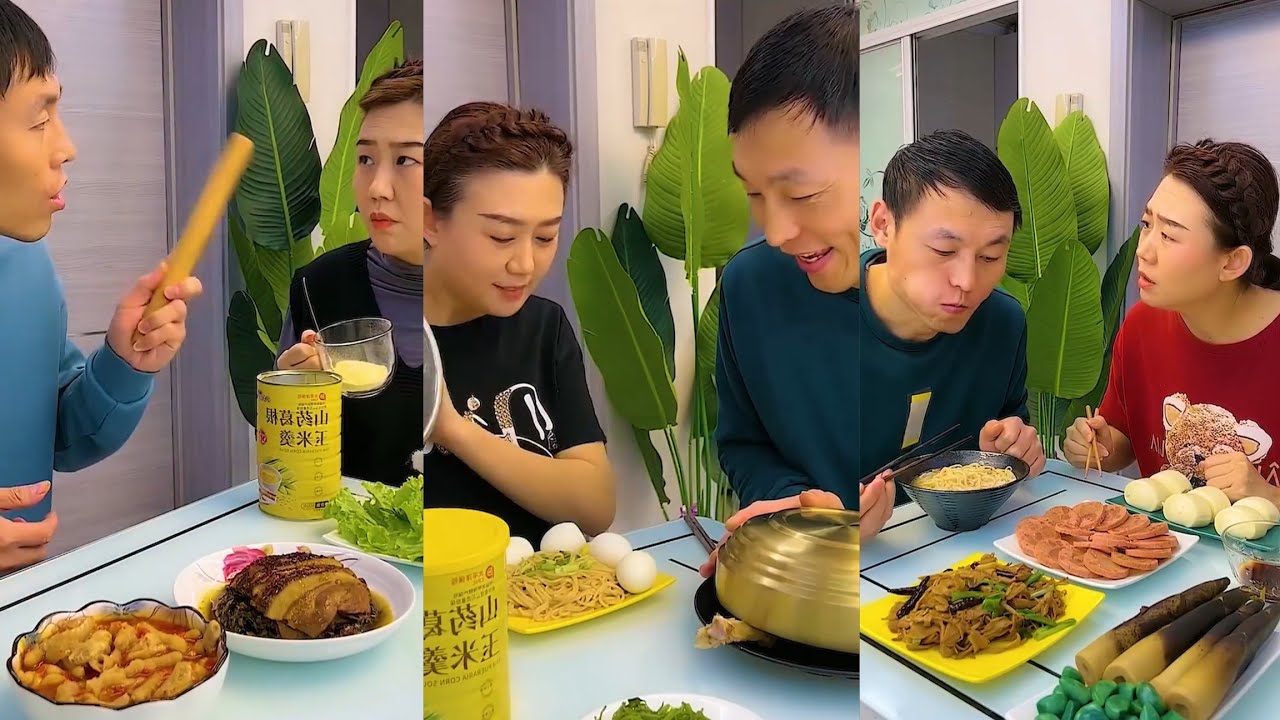 Trending 🔥 Funny Husband Wife Yummy Food Eating Challenge||Prank 😂🤫||Comedy 🤣🤣