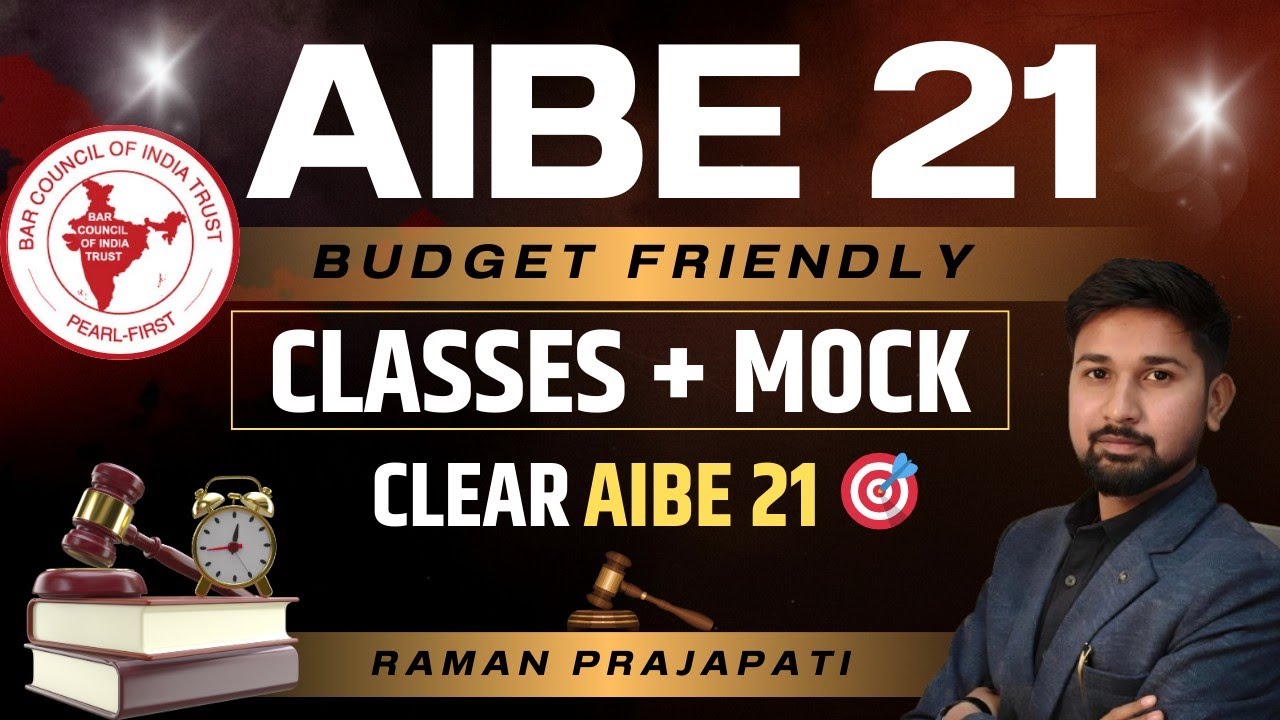 AIbe 21 Exam Preparation | Budget Friendly Course + MOCK TEST SERIES | all india bar exam 2026