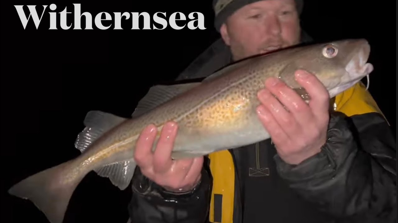 Withernsea. Uk beach fishing. Holderness coast.
