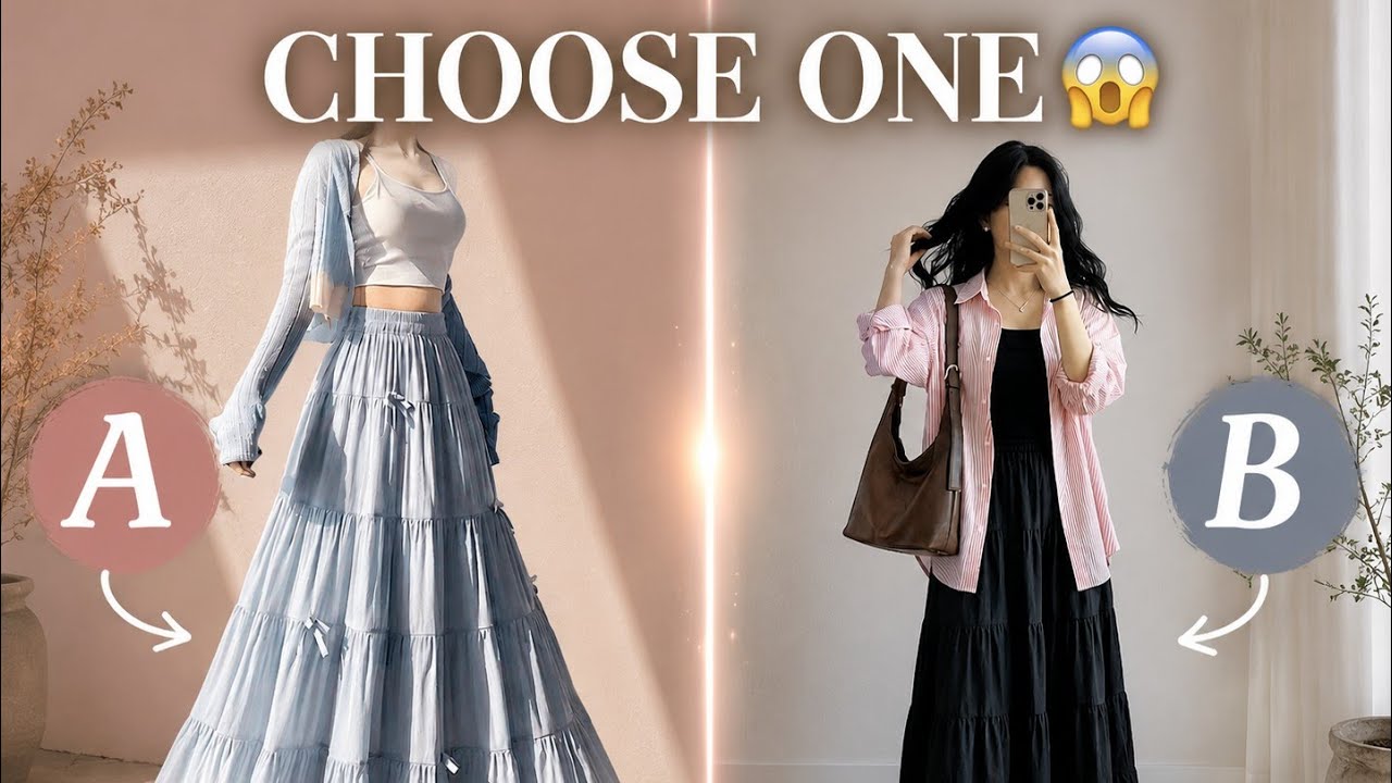 “Normal Girl to Stylish Queen 👑 College Outfit Transformation”👉