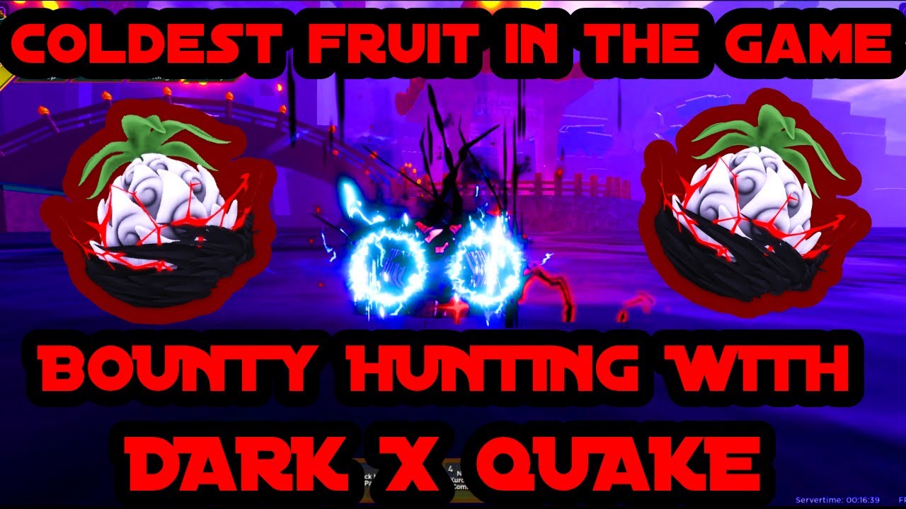 BOUNTY HUNTING WITH DARK X QUAKE! | COLDEST FRUIT IN GAME (Fruit Battlegrounds)