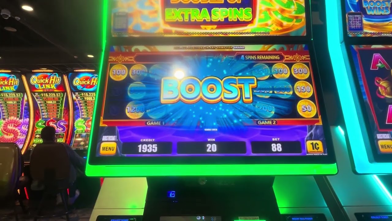 Jugamos la máquina de boost en diferentes denominaciones y miren lo que pasó 