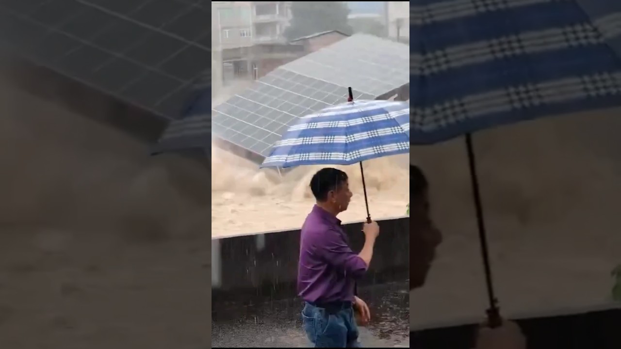Unstoppable Flood Scenes 😱🌊 Cought On Camera #flood #disaster #viralshorts #floods #storms