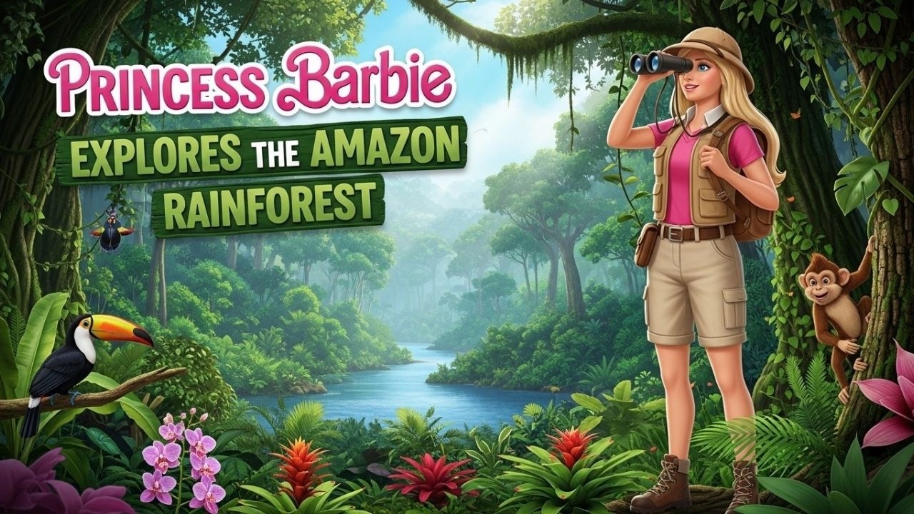 Barbie Explores the Amazon Rain forest - Barbie Stories for Kids - Fairy tales Stories #barbiestory
