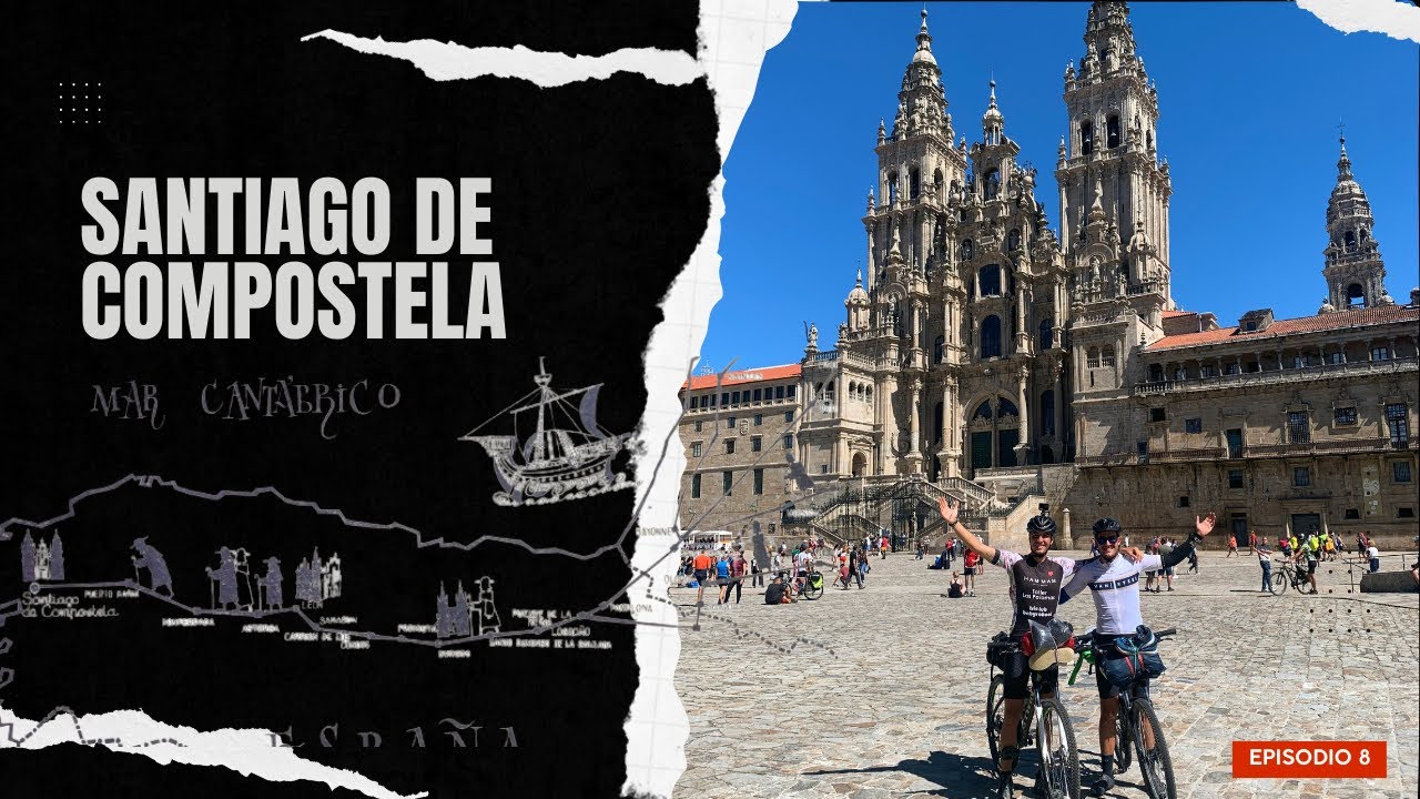 LLEGAMOS A SANTIAGO DE COMPOSTELA! Camino de Santiago en bicicleta. Melide-Santiago. Episodio 8.
