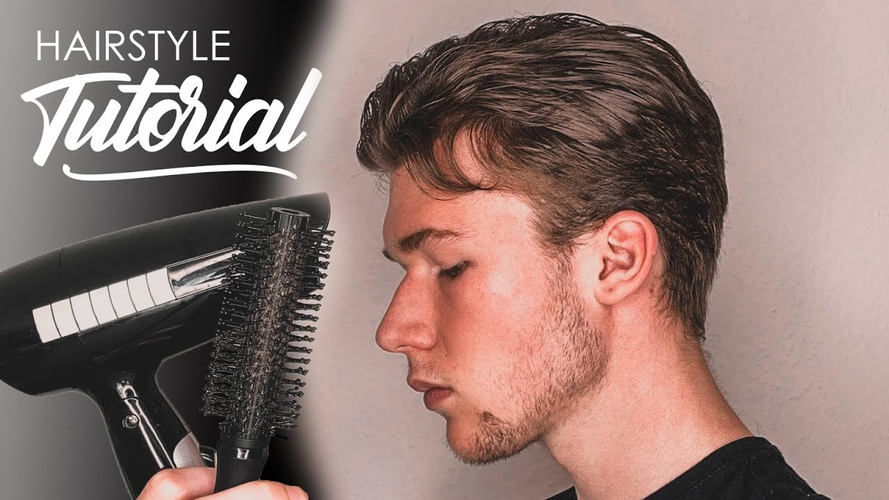 Mittellange Haare nach HINTEN STYLEN Männer // Mittelscheitel Männer Tutorial 2024