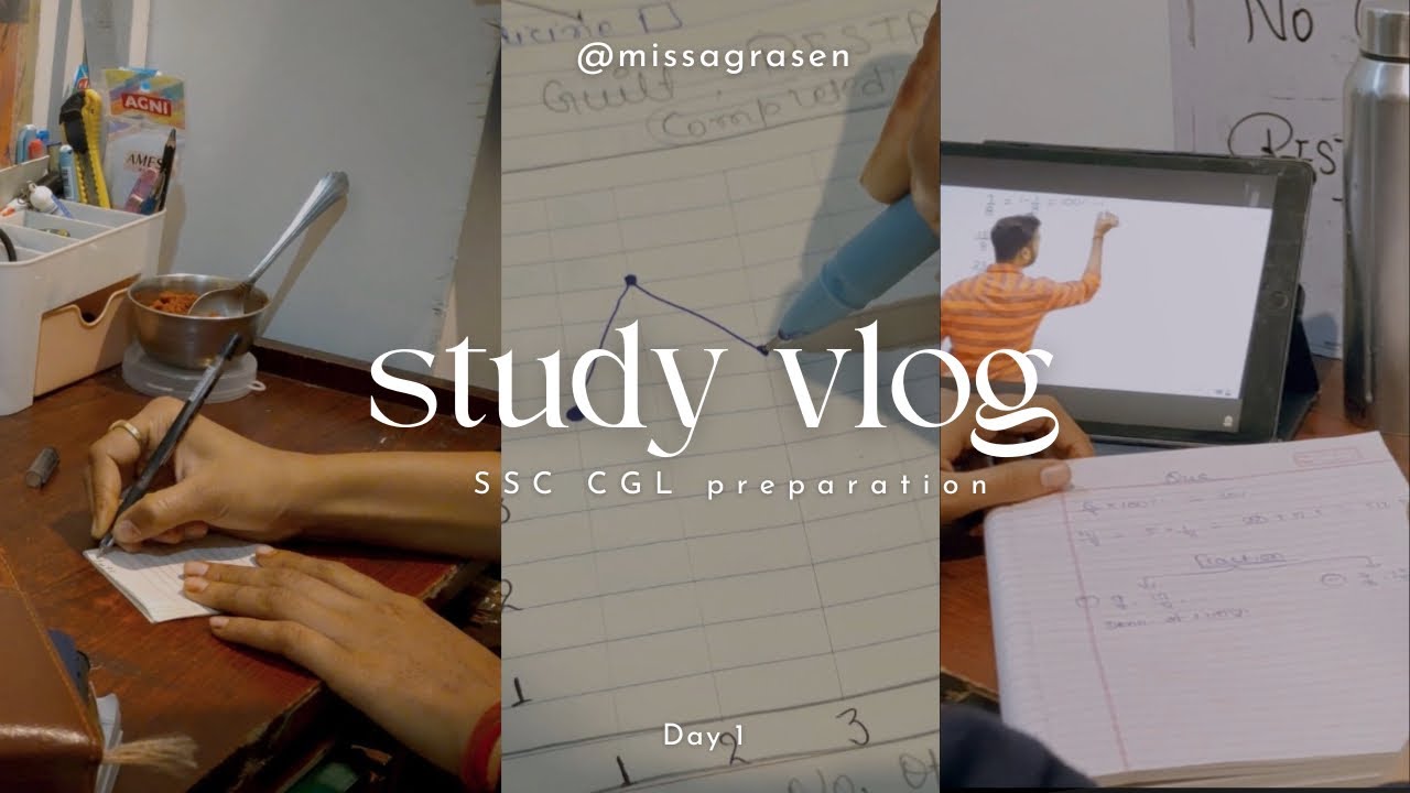 SSC CGL preparation🎯 | consistency building | productive study vlog | SSC aspirant | a day my life
