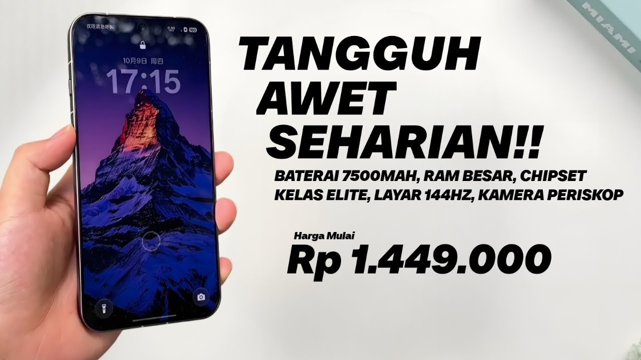 MENDING INI TANGGUH, RAM 16/512GB, 7500MAH - HP BATERAI BESAR TERBARU AKHIR 2025