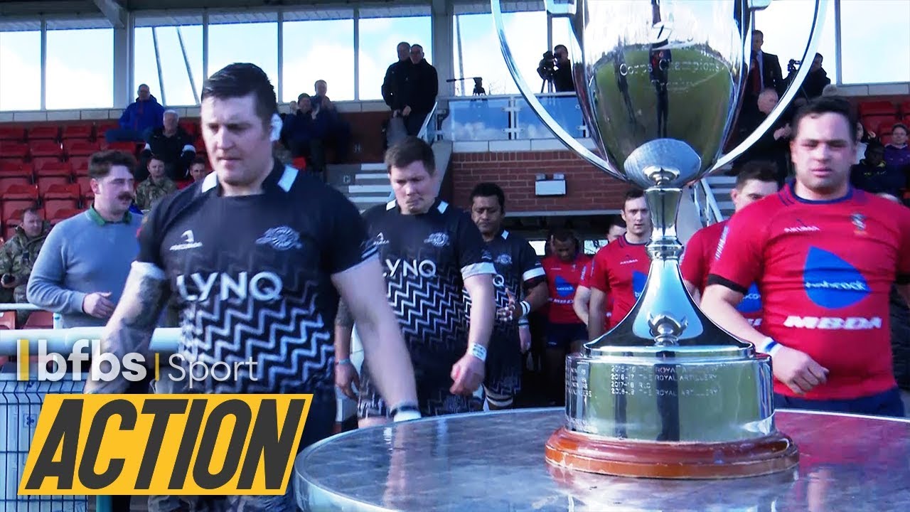 ACTION | Royal Artillery Edge Out REME In British Army Rugby Final Thriller