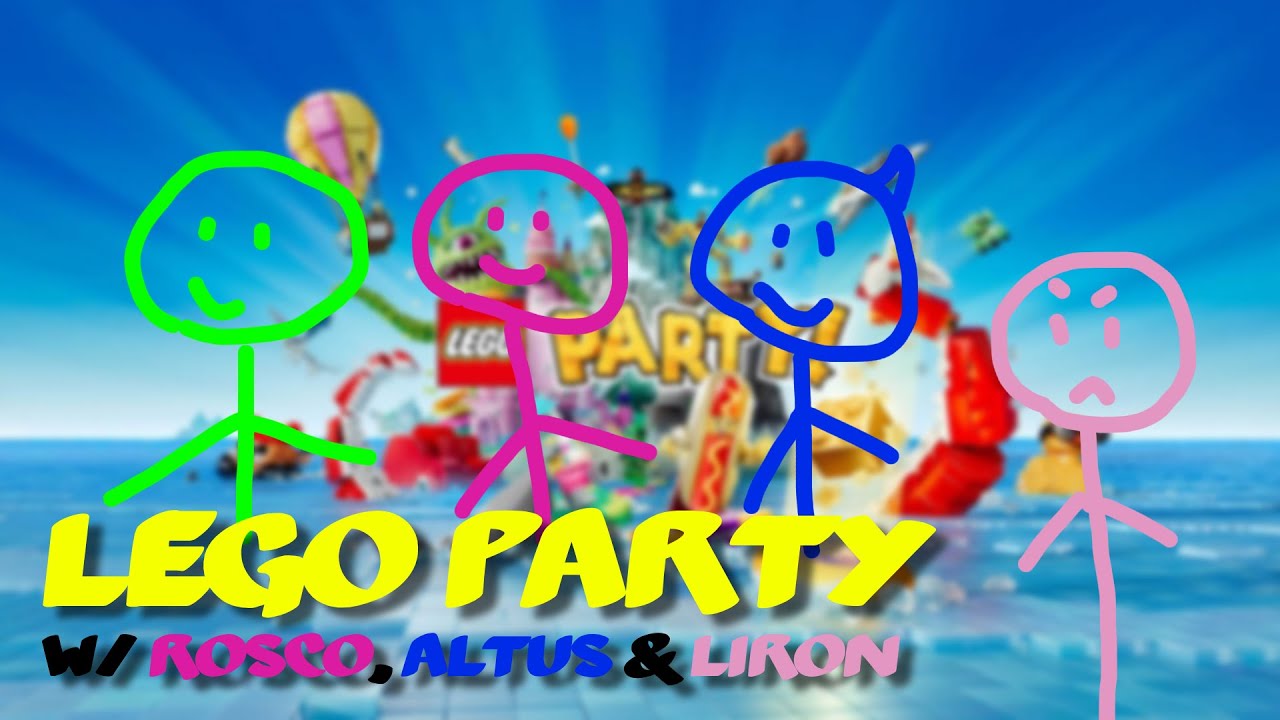 Let's play Lego Party!! w/ Rosco, Altus & Liron【Lego Party】