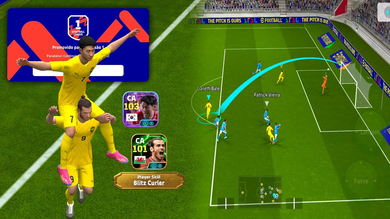 Minha Dupla Blitz Curler chegando a 1° Divisão no eFootball Mobile