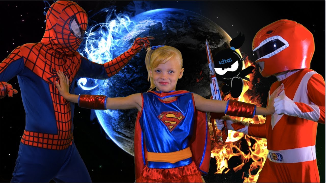 Spider-Man vs Red Ranger AWESOME BATTLE! & Handstand Race?