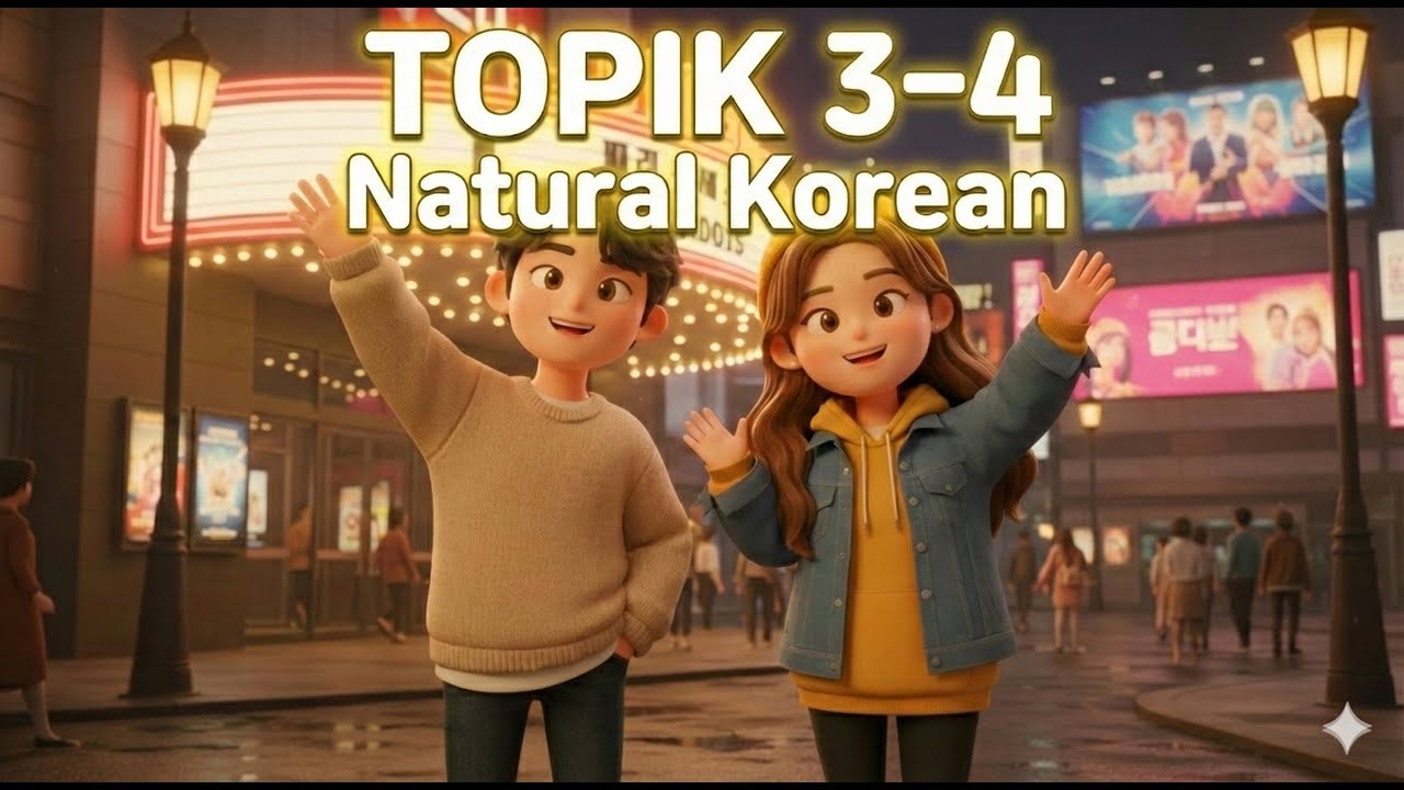 TOPIK 3-4 Учим корейский | Сходим сегодня вечером в кино? 🎬✨