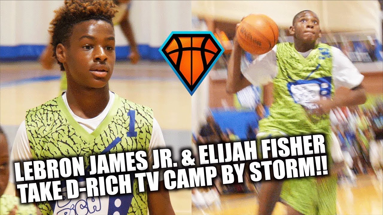 LeBron James Jr. & Elijah Fisher Took the D-Rich TV Camp by STORM!! | Rising 7th Grade Prospects