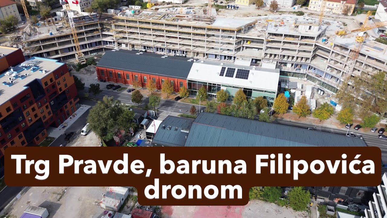 Trg Pravde, Sigma, Mešić, baruna Filipovića dronom, Zagreb, listopad 2025.