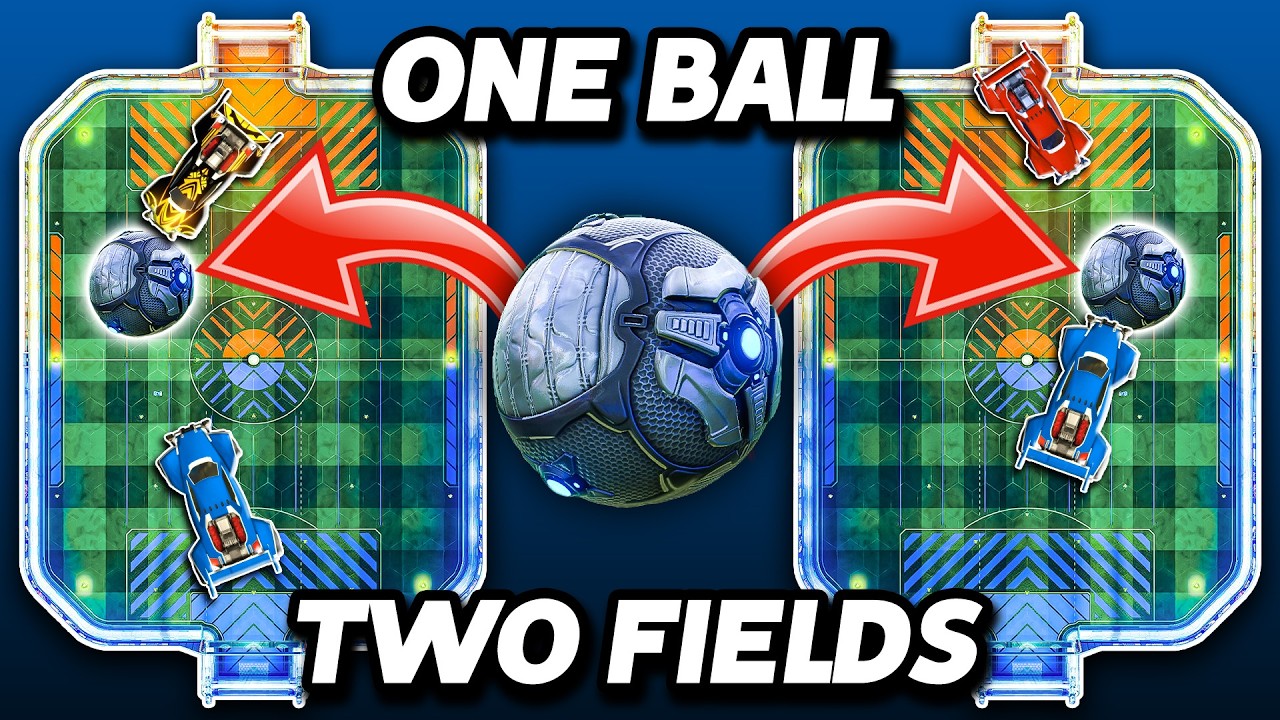 Rocket League, but the SAME ball is in 2 fields at once