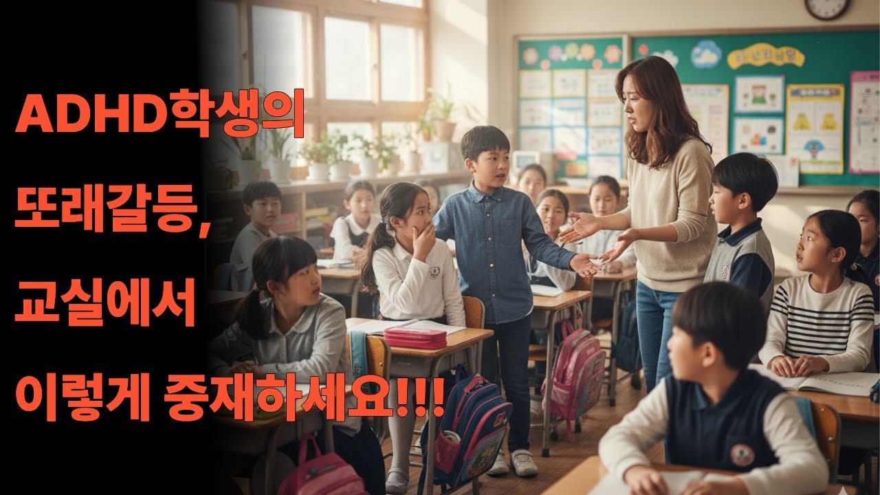 ADHD학생의 또래 갈등, 교실에서 이렇게 중재하세요