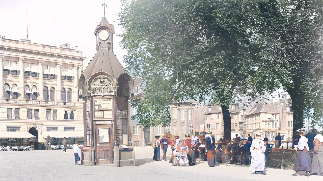 🇩🇰:Kongens Nytorv i begyndelsen af 1900-tallet.🇬🇧:Kongens Nytorv in the early 1900s.