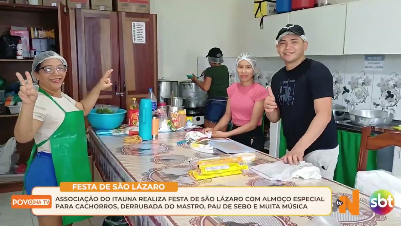Associação do Itaúna II realizou Festa de São Lázaro com almoço especial para os cachorros