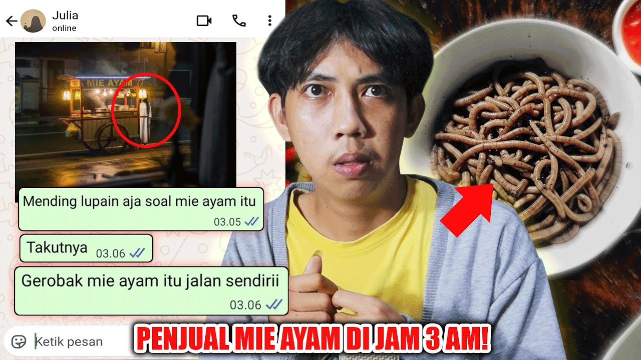 PENJUAL MIE AYAM JAM 3 AM 😱 | CHAT HISTORY HORROR SERAM