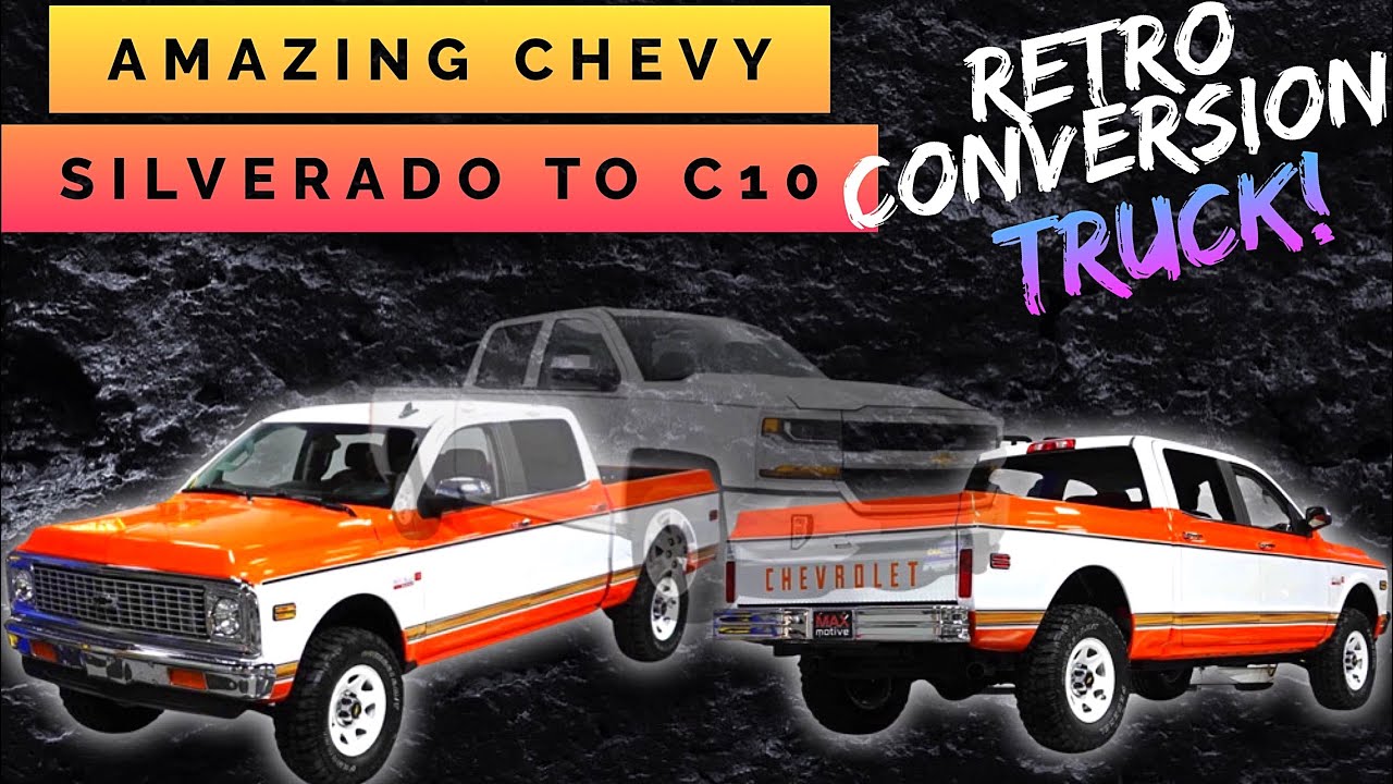 УДИВИТЕЛЬНО, современный Chevrolet Silverado, модернизированный под Chevrolet C10 1972 года!