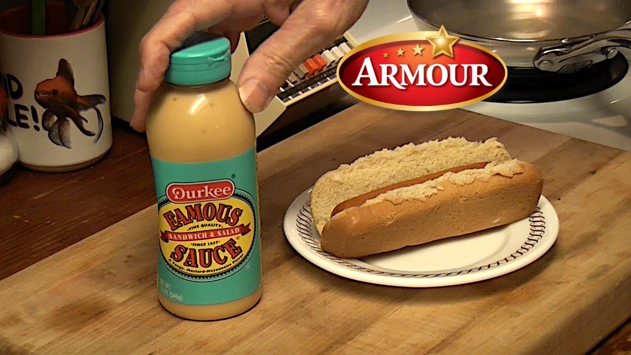 Durkee's Famous Sauce on an Armour Beef Hot Dog | Food Review