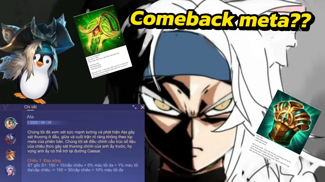 TÔI ĐÁNH GIÁ THỰC TẾ TĂNG SM ATA VÀ CÚ COMEBACK ĐẤU GIẢI⁉️ 🐧
