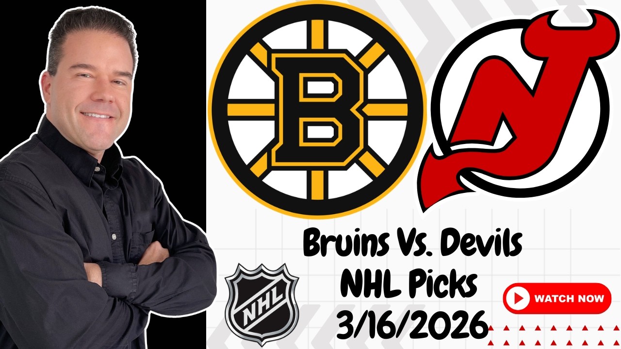 Bruins vs Devils 3/16/26 NHL Picks and Predictions | Scott Rickenbach NHL Best Bets & Betting Tips
