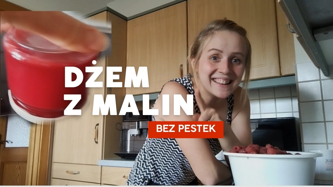 DŻEM Z MALIN BEZ PESTEK PROSTY PRZEPIS #przepis #dżem #maliny #prosty 