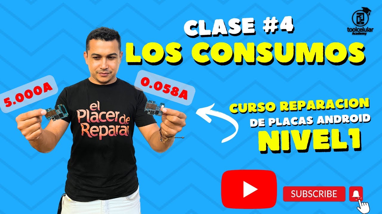 Curso Reparacion de Celulares (Placas Android ) Clase #4 los consumos de Corriente en la fuente