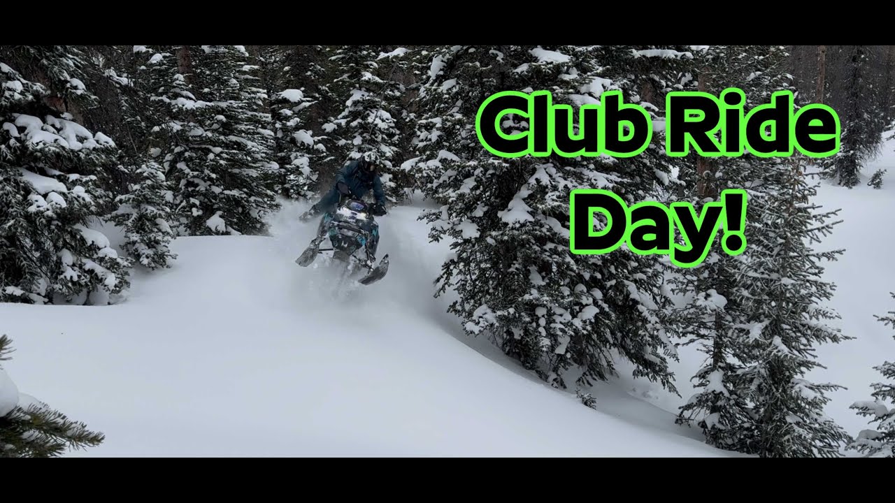 Riding with the Crew  Snowmobile Club Day!