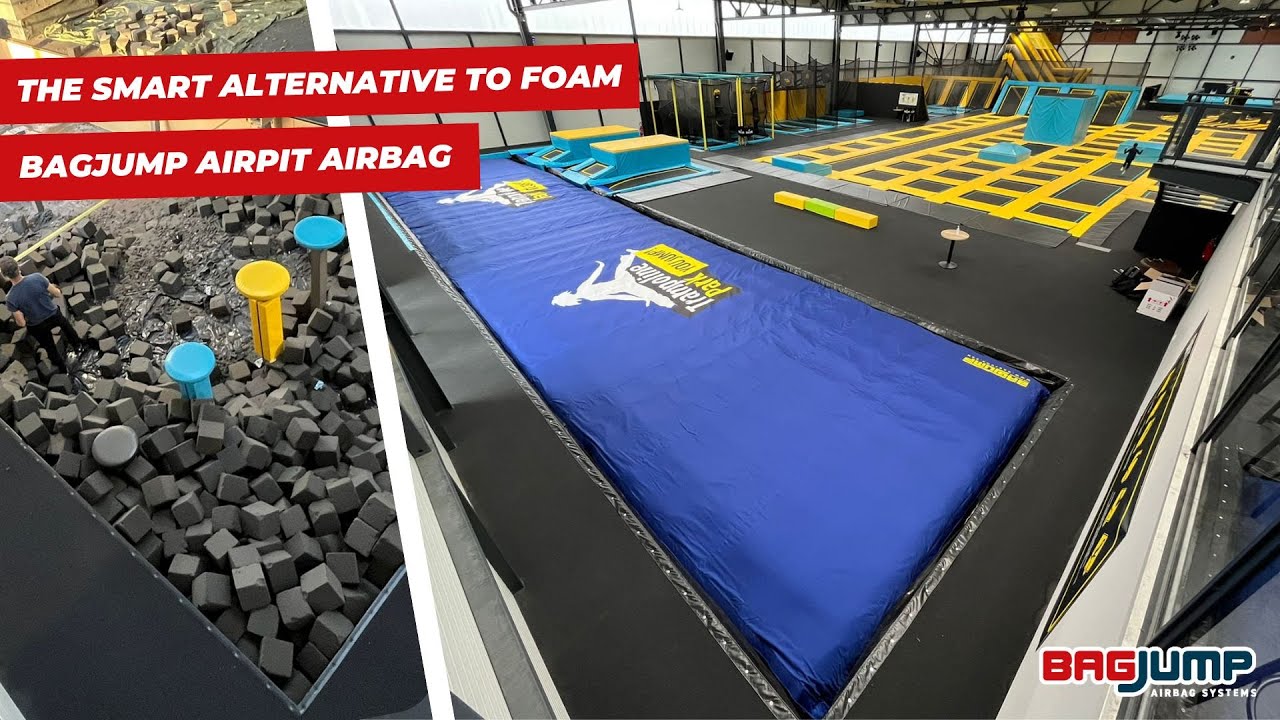 BAGJUMP Airbags for Trampoline Parks - The Smart Alternative to Foam - BAGJUMP AirPit Airbags