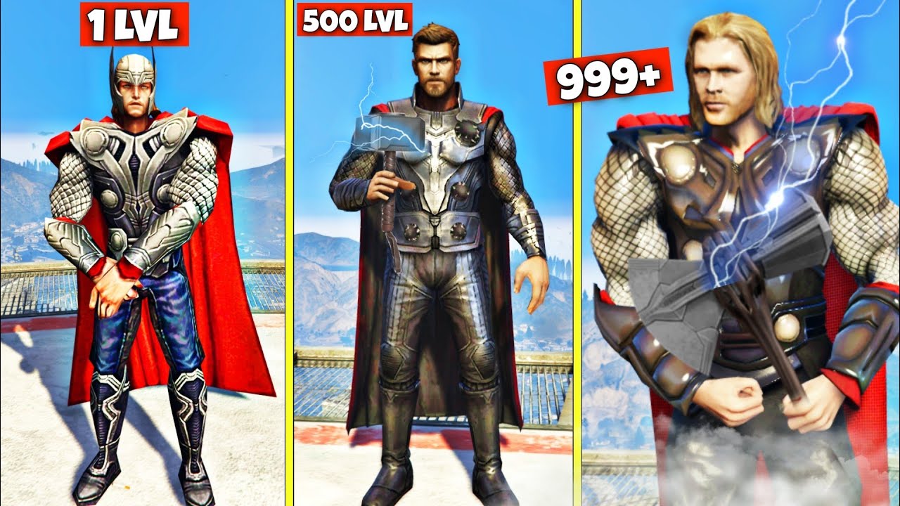 Upgrading 1 LVL THOR Into THE GOD THOR in GTA 5! (GTA 5 MODS)