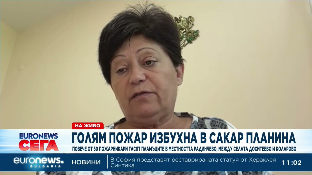 Пожар обхвана 5000 декара гора край Харманли